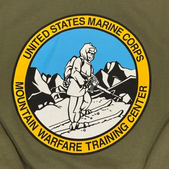 NWOT USMC Mountain Warfare Training Center Bridgeport CA Marine Corps Green Sz S - Picture 5 of 5